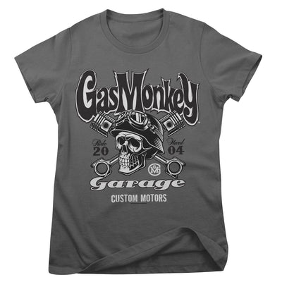 Gas Monkey Garage - Custom Motors Skull Women T-Shirt