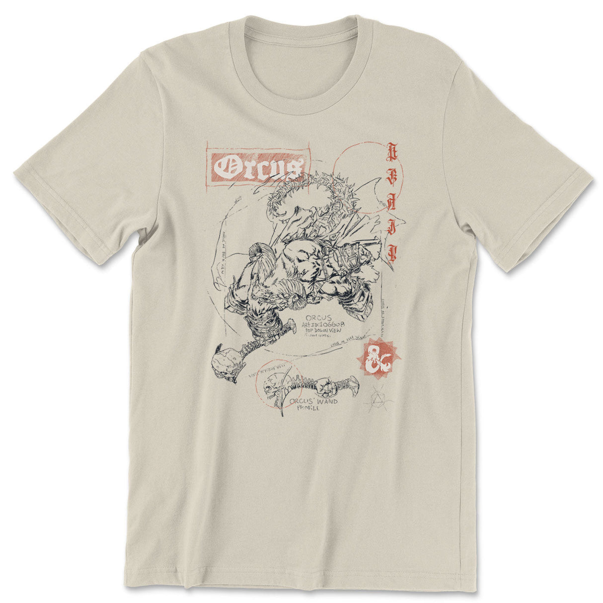Dungeons & Dragons - D&D Orcus Sketch Mens T-Shirt