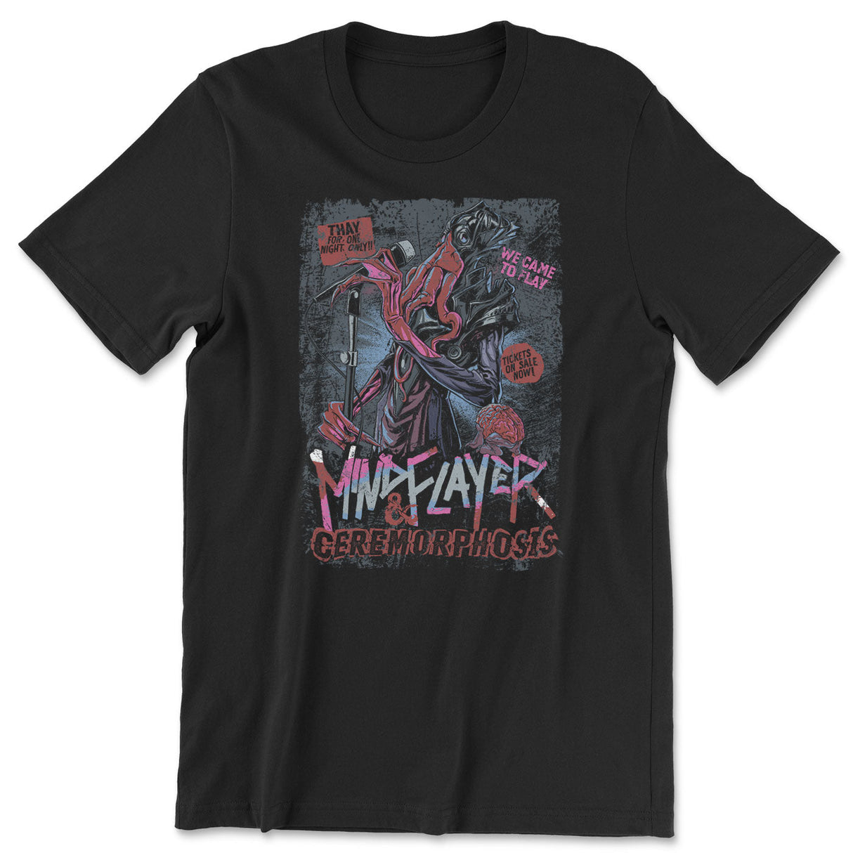 Dungeons & Dragons - Mindflayer & Ceremorphosis Mens T-Shirt