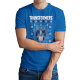 Transformers - Christmas Pattern Mens T-Shirt