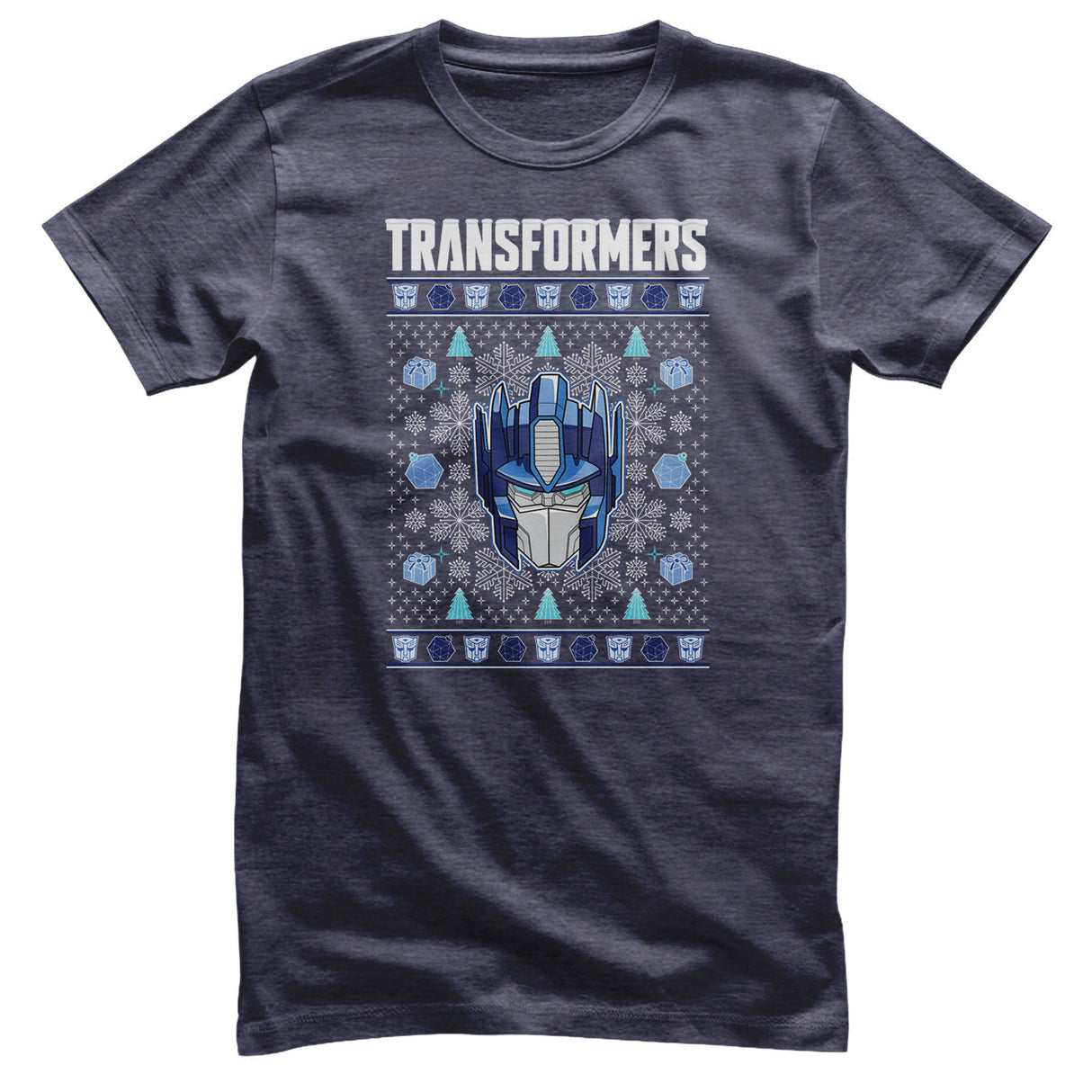 Transformers - Christmas Pattern Mens T-Shirt
