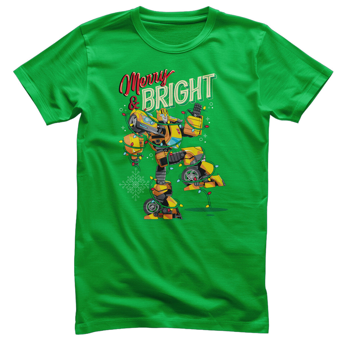 Transformers - Merry & Bright Bumblebee Mens T-Shirt