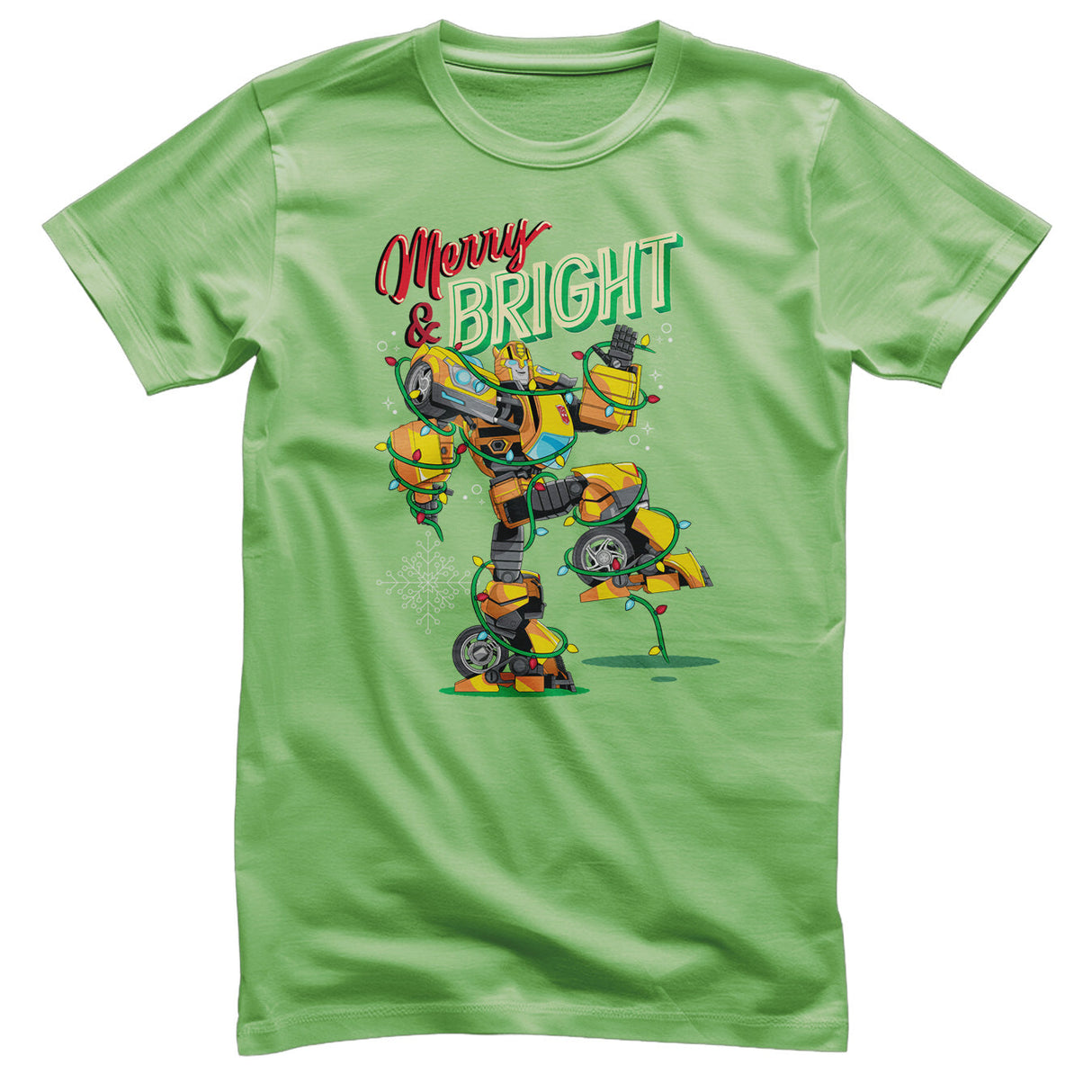 Transformers - Merry & Bright Bumblebee Mens T-Shirt
