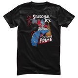 Transformers - Seasonal Joy From Optimus Prime Mens T-Shirt