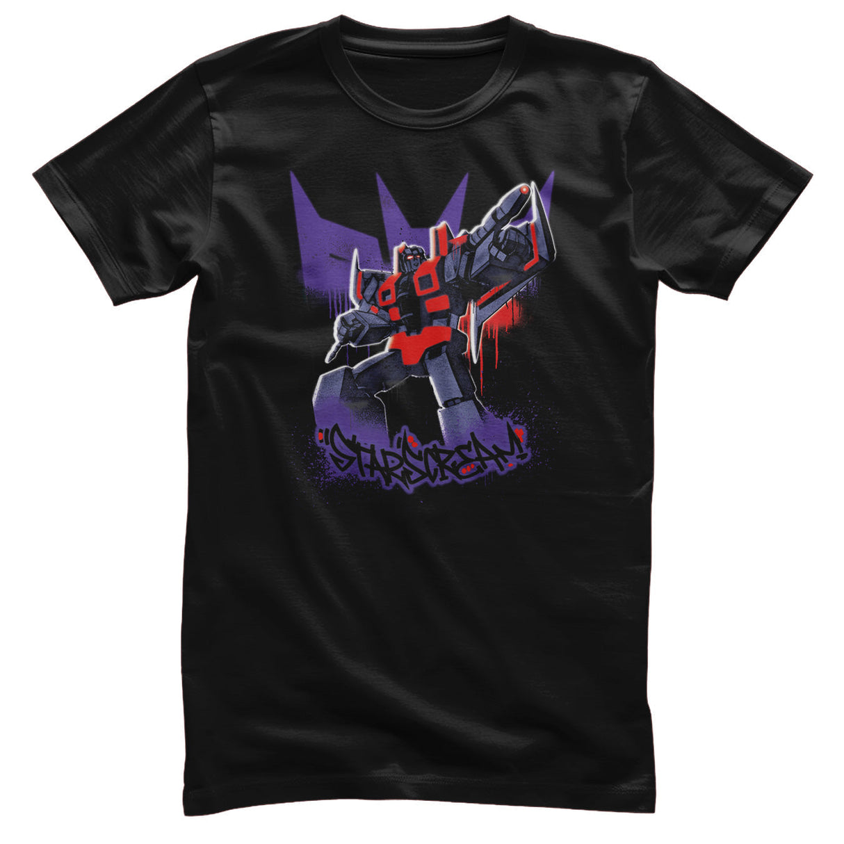 Transformers - Starscream Graffiti Mens T-Shirt