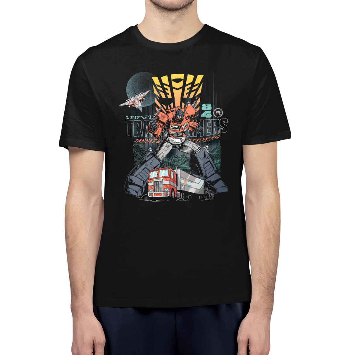 Transformers - Transformer 84 Retro Grid Mens T-Shirt