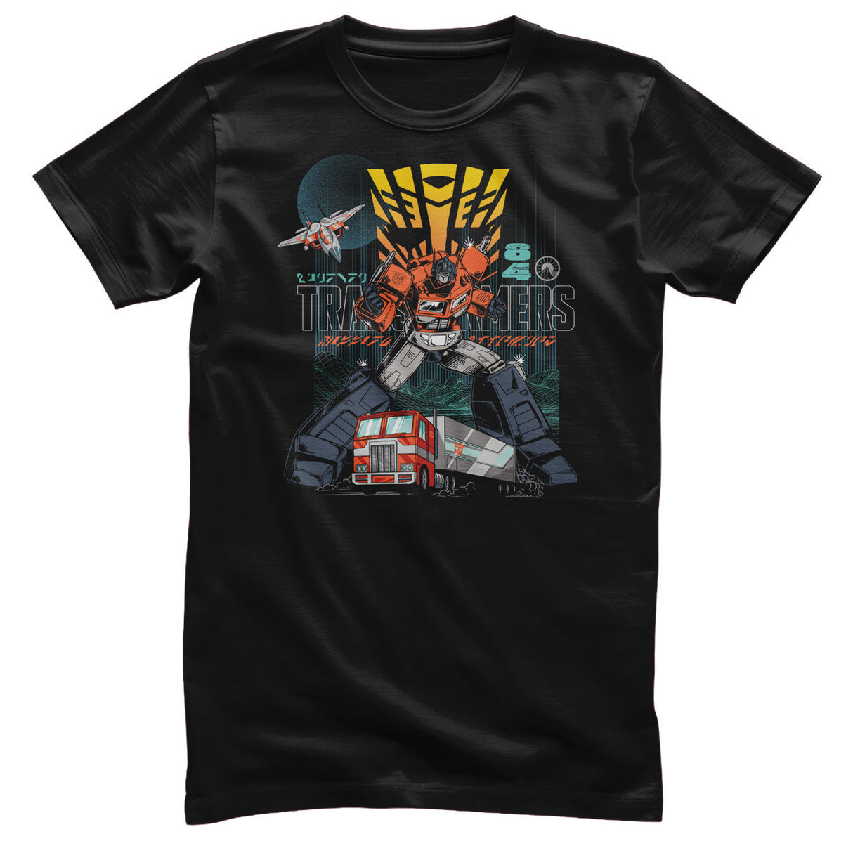Transformers - Transformer 84 Retro Grid Mens T-Shirt