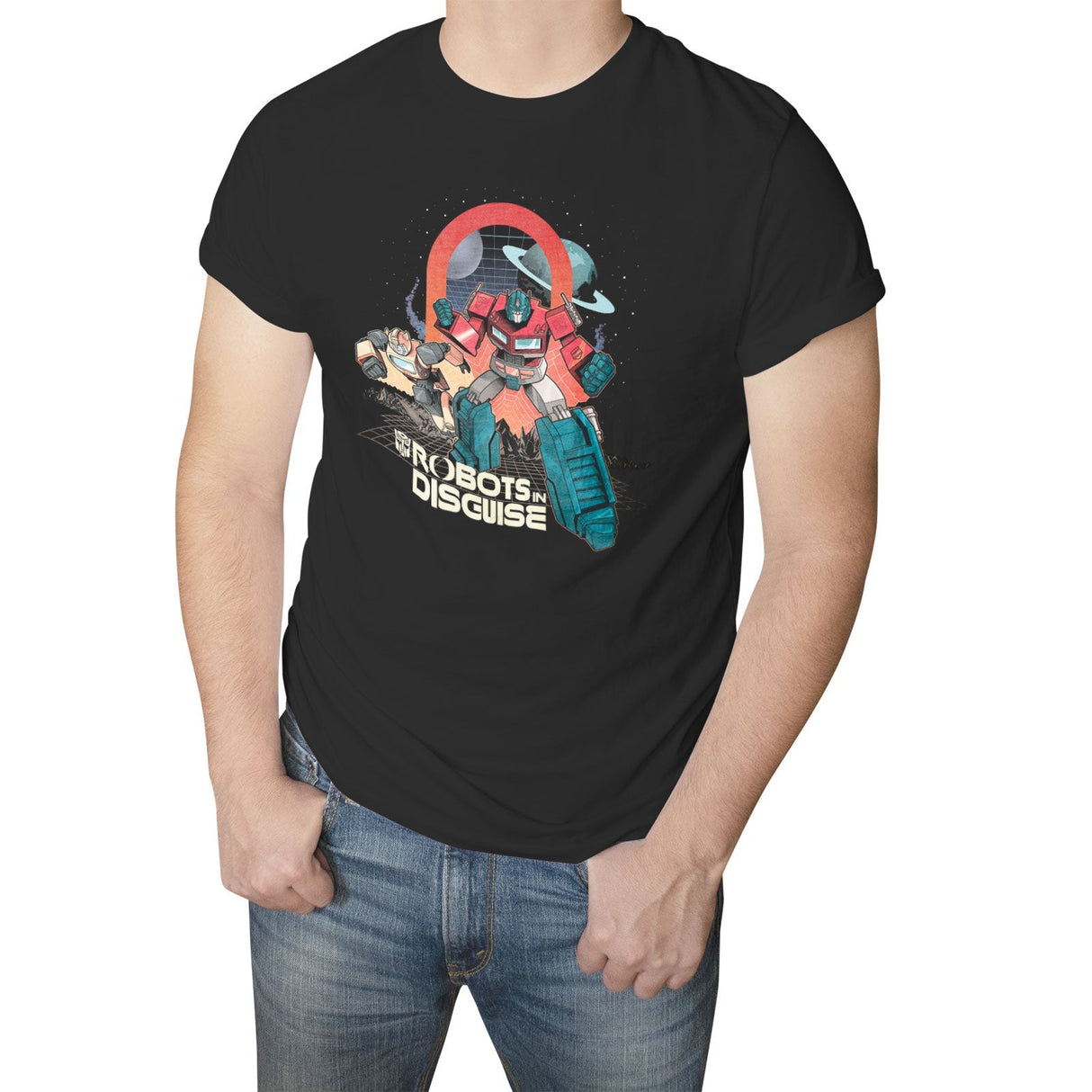 Transformers - Retro Robots In Discguise Mens T-Shirt