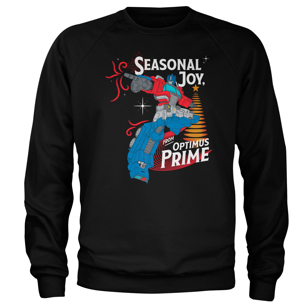 Transformers - Seasonal Joy From Optimus Prime Sweatshirt