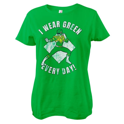 Power Rangers - I Wear Green Every Day Women T-Shirt