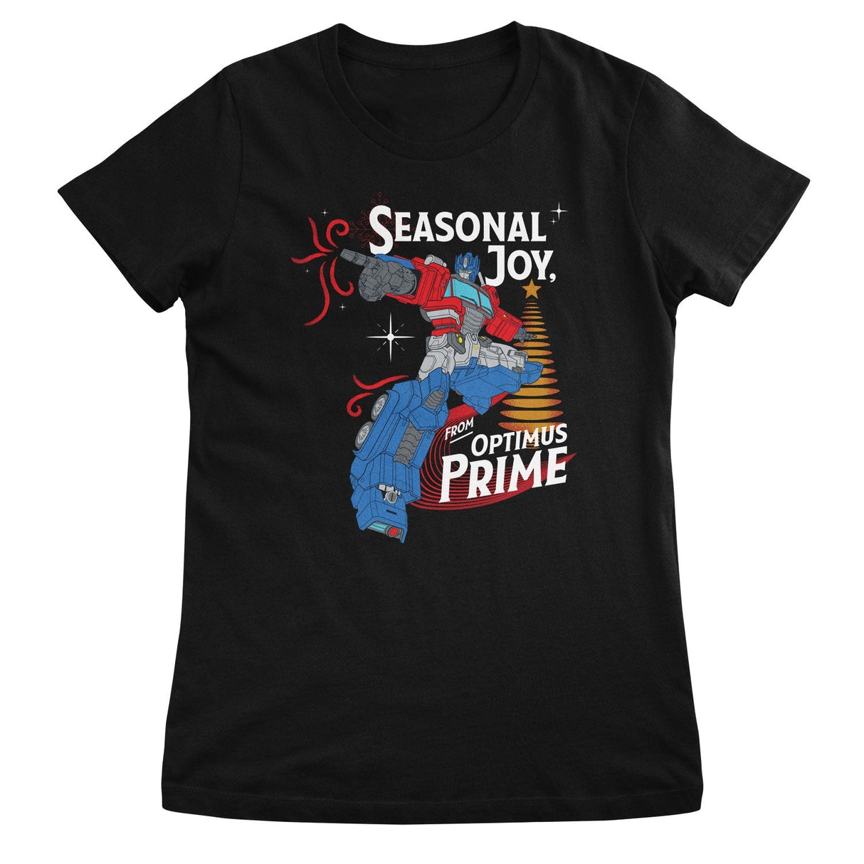 Transformers - Seasonal Joy From Optimus Prime Women T-Shirt
