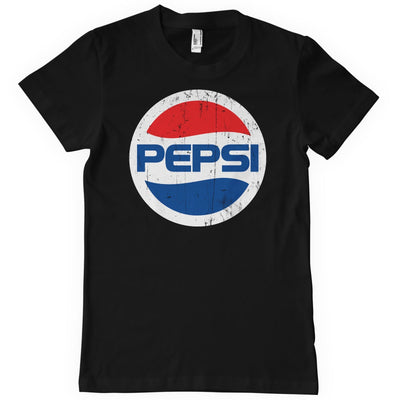 Pepsi-Cola - Washed Pepsi Globe Logo Mens T-Shirt