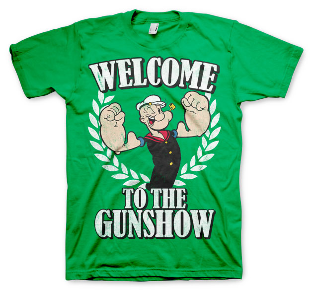 Popeye - Welcome To The Gunshow Mens T-Shirt