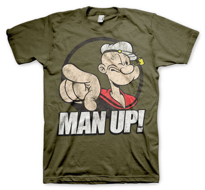 Popeye - Man Up! Mens T-Shirt