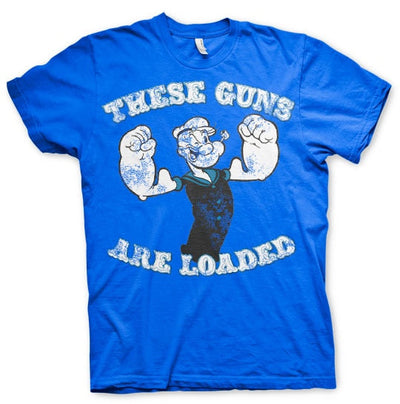 Popeye - These Guns Are Loaded Mens T-Shirt