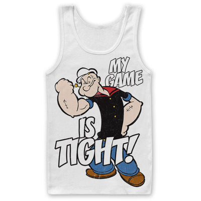 Popeye - Game Is Tight Mens Tank Top Vest