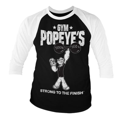 Popeye - Strong to The Finish Baseball 3/4 Sleeve T-Shirt