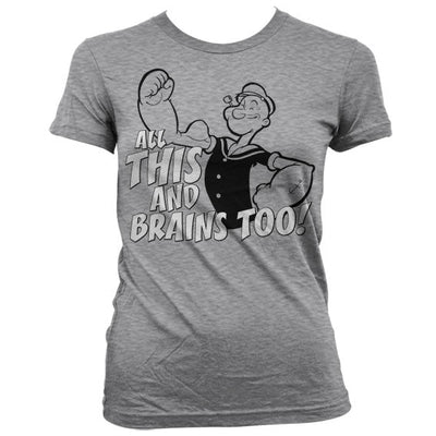 Popeye - All This And Brains Too Women T-Shirt