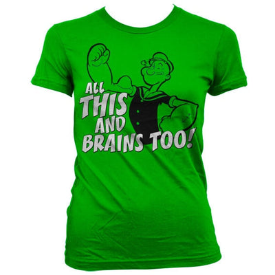 Popeye - All This And Brains Too Women T-Shirt