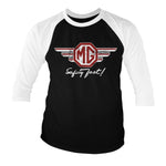 MG - M.G. Wings Baseball 3/4 Sleeve T-Shirt