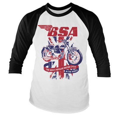 BSA - B.S.A. Union Jack Baseball Long Sleeve T-Shirt