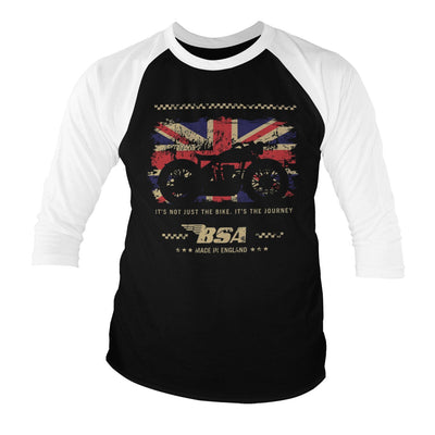 BSA - B.S.A. Motor Cycles - The Journey Baseball 3/4 Sleeve T-Shirt