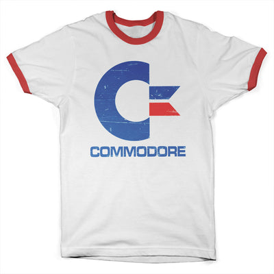 Commodore 64 - Commodore Vintage Logo Ringer Mens T-Shirt