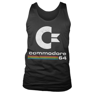 Commodore 64 - Washed Logo Mens Tank Top Vest