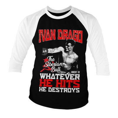 Rocky - Ivan Drago - The Siberian Bull Baseball Long Sleeve T-Shirt