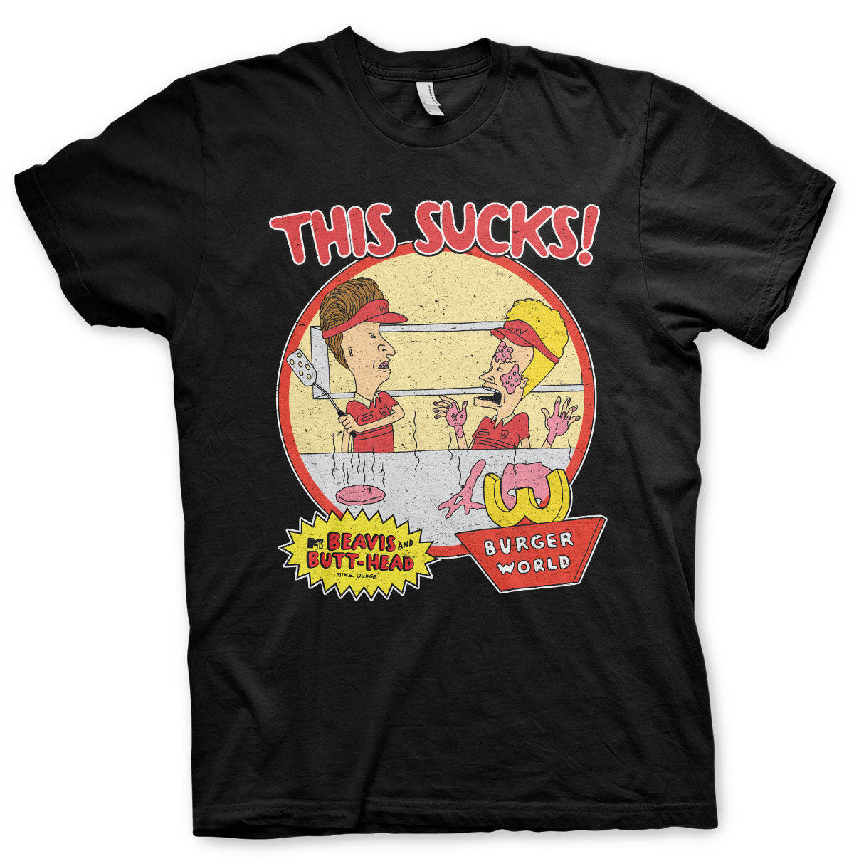 Beavis and Butt-Head - This Sucks T-Shirt showcasing - This Sucks design