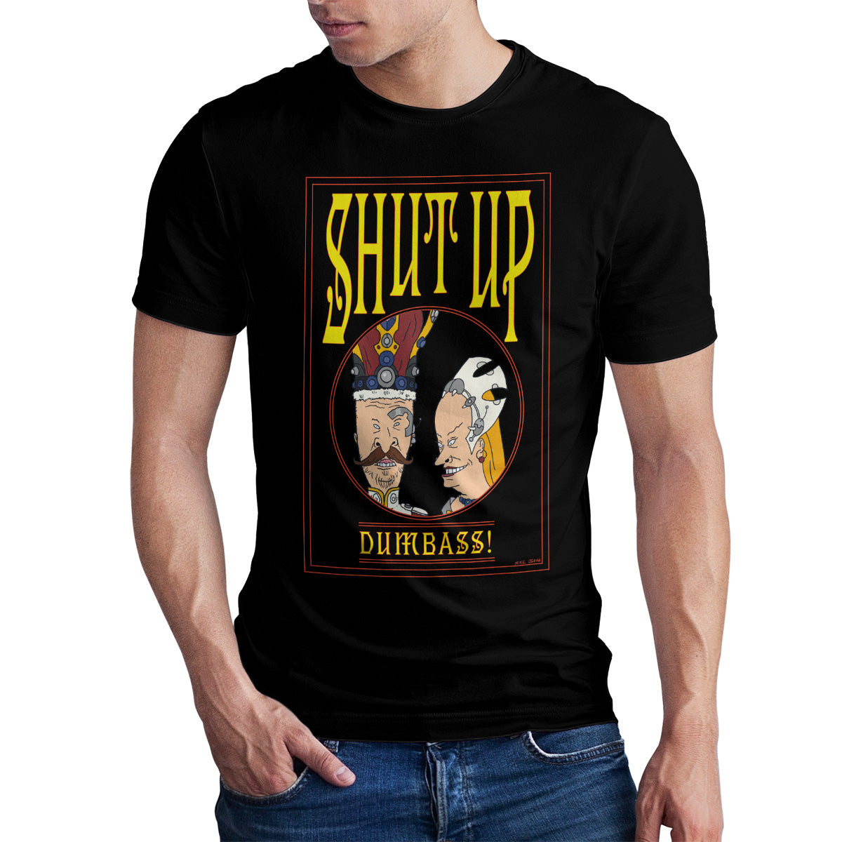 Beavis and Butt-Head - Shut Up Dumbass! Mens T-Shirt