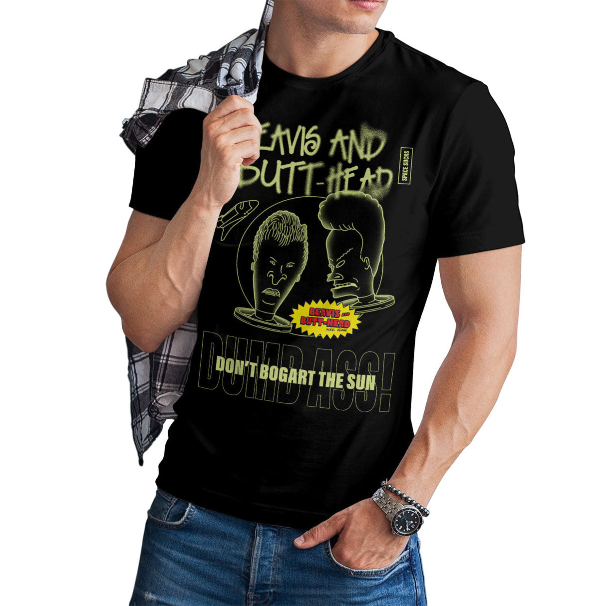 Beavis and Butt-Head - Don't Bogart The Sun Mens T-Shirt