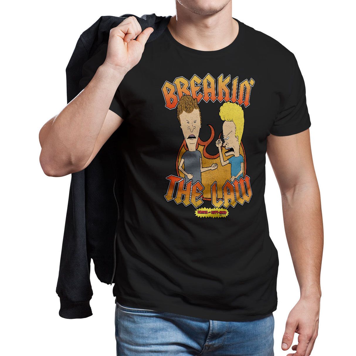 Beavis and Butt-Head - Breakin' The Law Mens T-Shirt