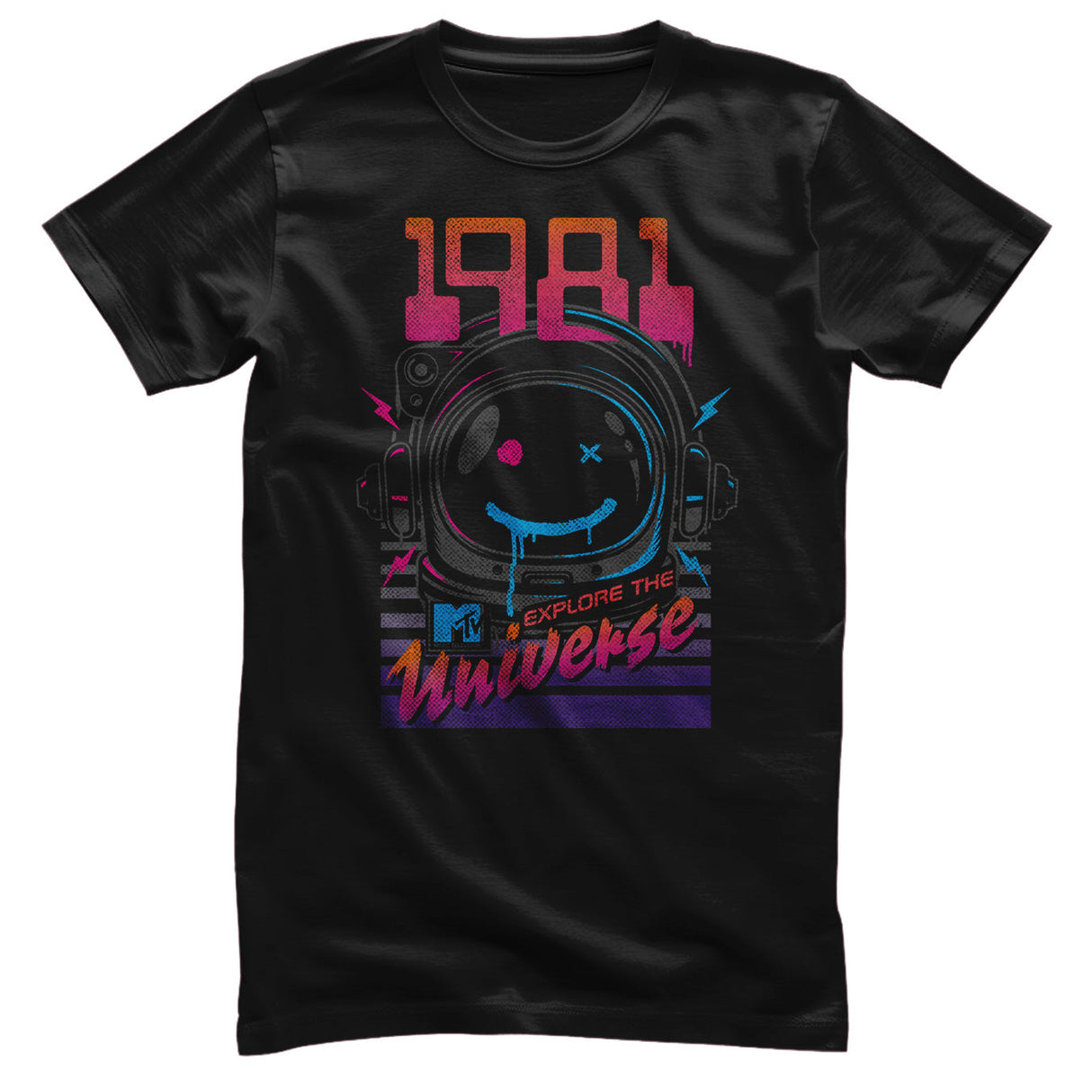 MTV - 1981 - Explore The Universe Mens T-Shirt