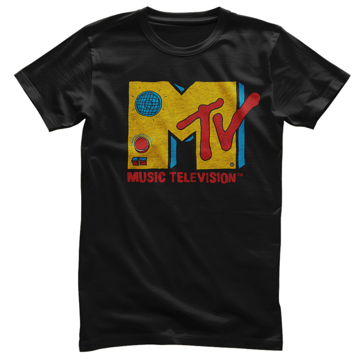 MTV - Radio Transistor Logo Mens T-Shirt