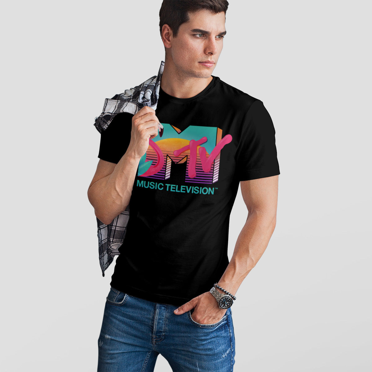 MTV - Tropical Flamingo Mens T-Shirt