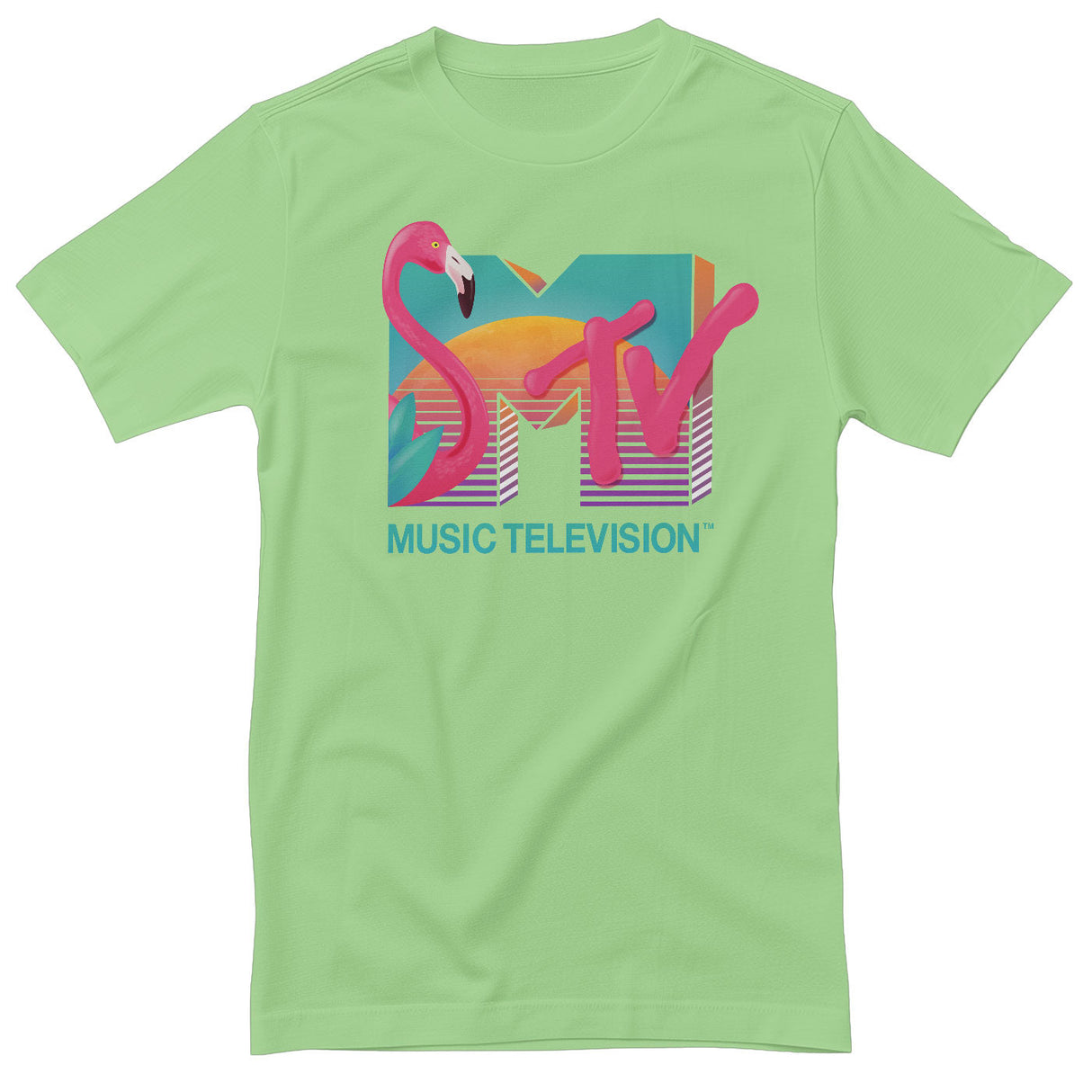 MTV - Tropical Flamingo Mens T-Shirt