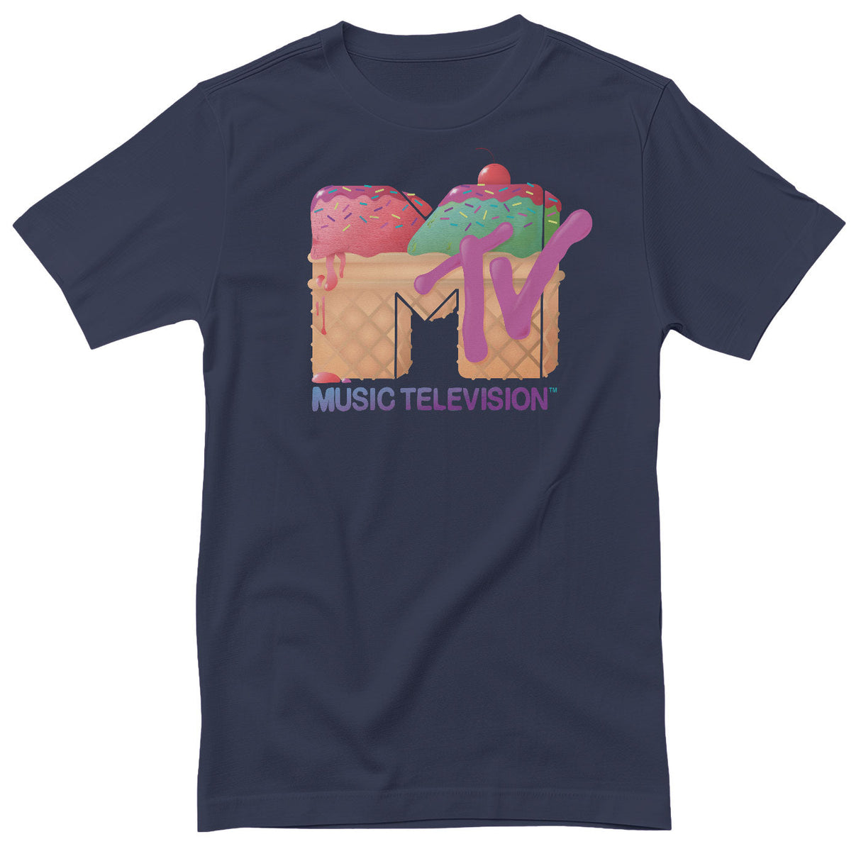 MTV - Ice Cream Logo Mens T-Shirt