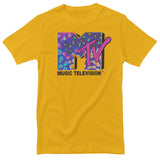 MTV - Colorful Leopard Pattern Logo Mens T-Shirt