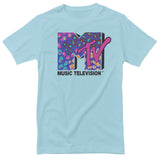 MTV - Colorful Leopard Pattern Logo Mens T-Shirt