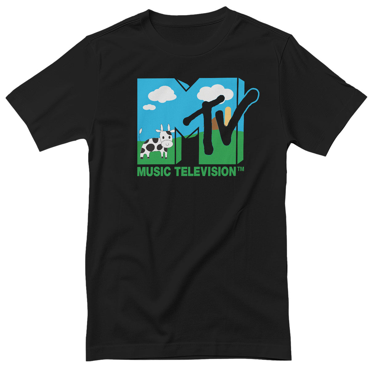 MTV - Country Cow Logo Mens T-Shirt