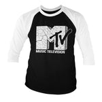 MTV - Cracked Logo Baseball 3/4 Sleeve T-Shirt