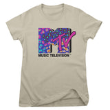 MTV - Colorful Leopard Pattern Logo Women T-Shirt