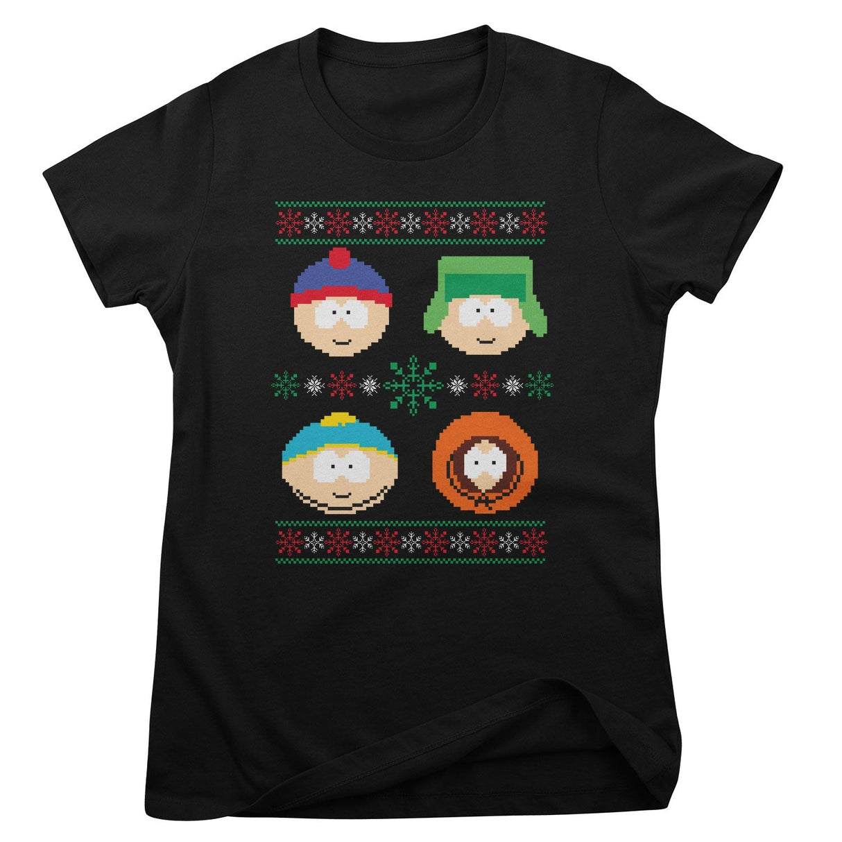 South Park - 8-bit Christmas Pattern Women T-Shirt