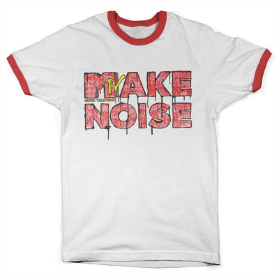 MTV - Make Noise Ringer Mens T-Shirt