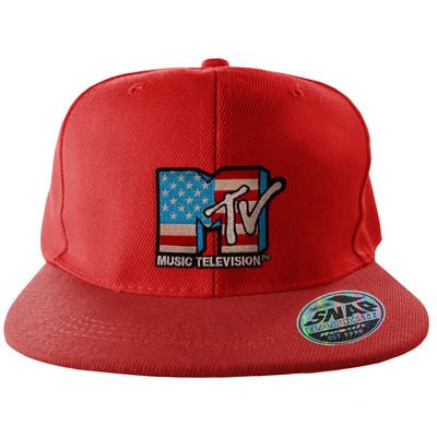 MTV - American Flag Snapback Cap