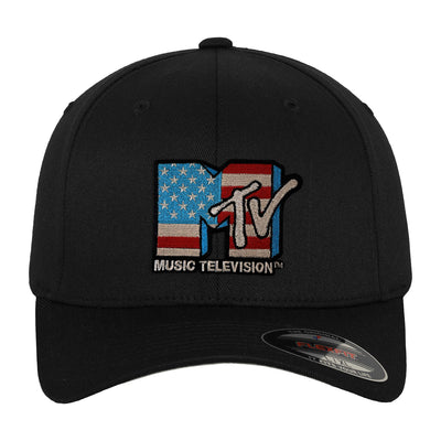 MTV - American Flag Flexfit Baseball Cap