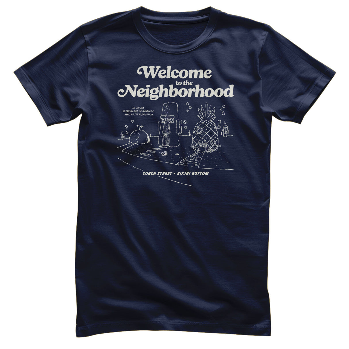 SpongeBob SquarePants - Bikini Bottom - Welcome To The Neighborhood Mens T-Shirt
