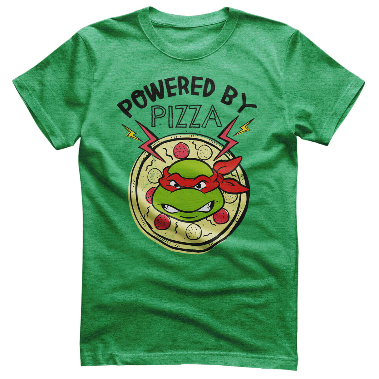 Teenage Mutant Ninja Turtles - Powered By Pizza Mens T-Shirt