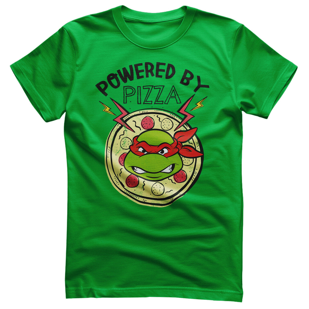 Teenage Mutant Ninja Turtles - Powered By Pizza Mens T-Shirt